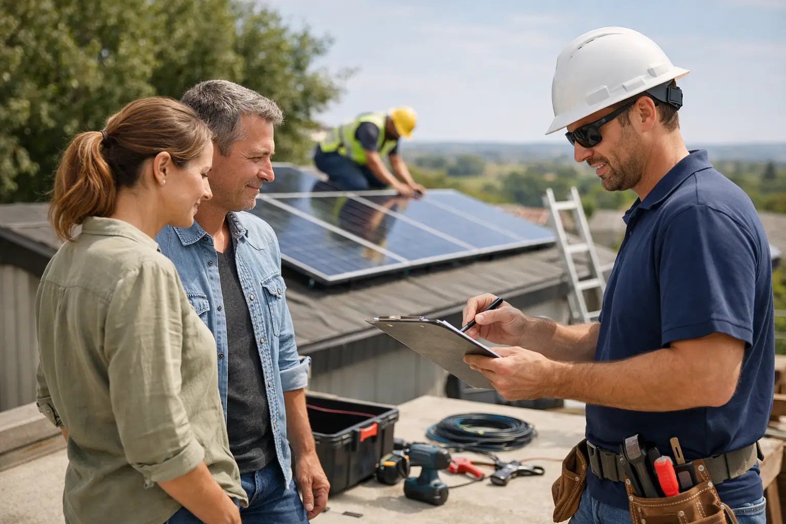 Solar Panel Installation Client Updates