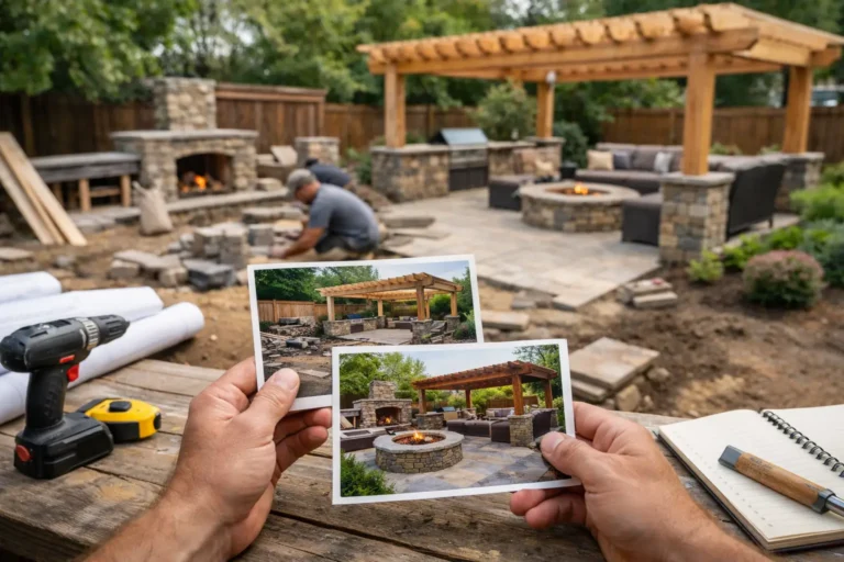 Using Outdoor Living Progress Photos Well