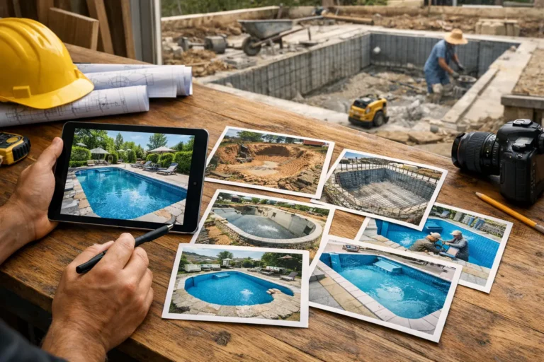 Visual Project History for Pool Construction